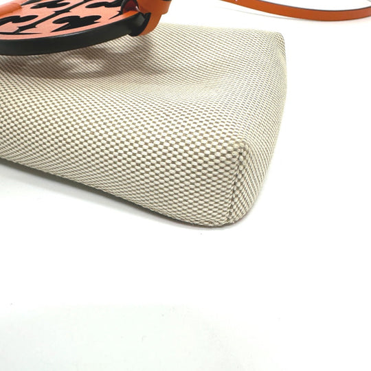 Tory Burch Shoulder Bag Canvas / leather beige Pochette Smartphone Shoulder