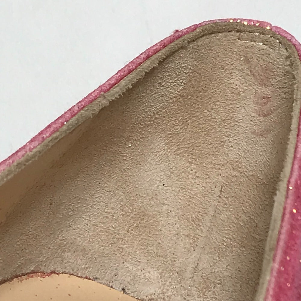 Christian Louboutin pumps Lame processed leather pink Glitter Women 36 Used Authentic