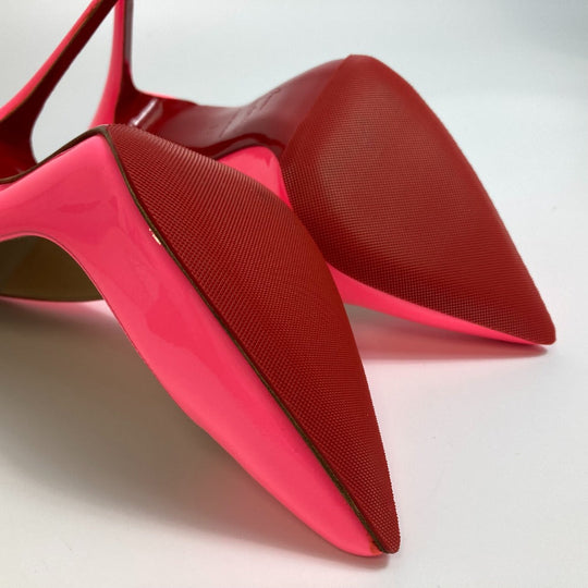 Christian Louboutin pumps 3140495 Patent leather Fluorescent pink Pigalle Follies Women 36 Used Authentic