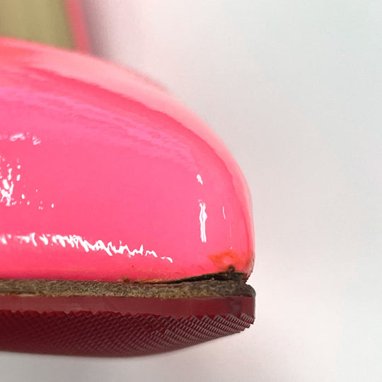 Christian Louboutin pumps 3140495 Patent leather Fluorescent pink Pigalle Follies Women 36 Used Authentic