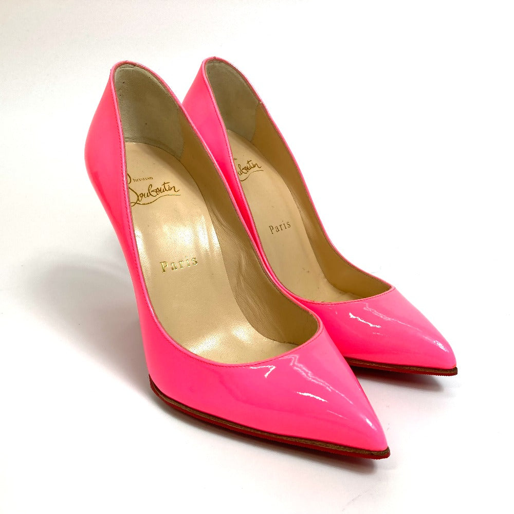 Christian Louboutin pumps 3140495 Patent leather Fluorescent pink Pigalle Follies Women 36 Used Authentic