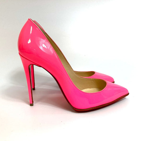 Christian Louboutin pumps 3140495 Patent leather Fluorescent pink Pigalle Follies Women 36 Used Authentic