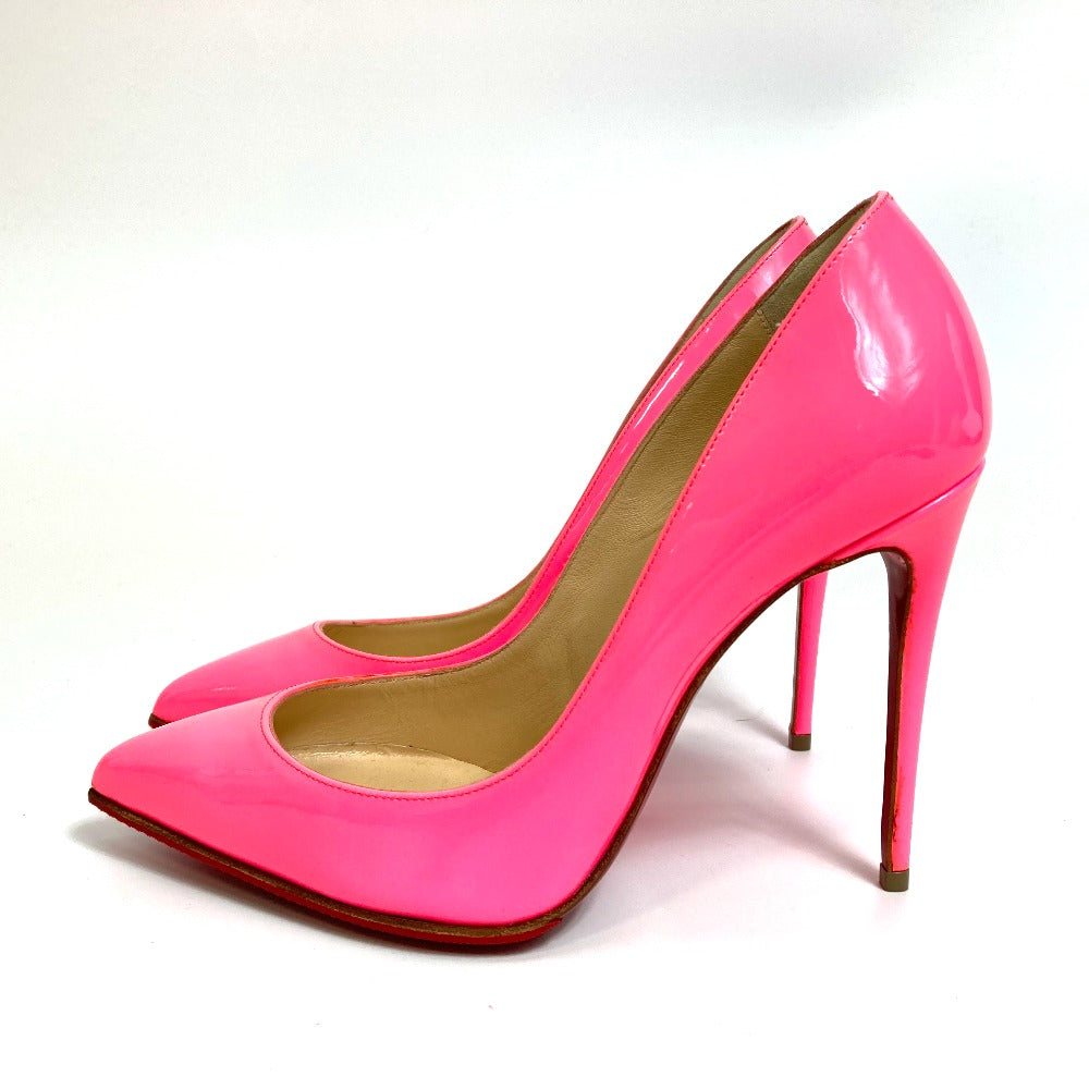 Christian Louboutin pumps 3140495 Patent leather Fluorescent pink Pigalle Follies Women 36 Used Authentic