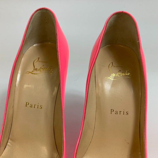 Christian Louboutin pumps 3140495 Patent leather Fluorescent pink Pigalle Follies Women 36 Used Authentic