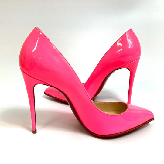 Christian Louboutin pumps 3140495 Patent leather Fluorescent pink Pigalle Follies Women 36 Used Authentic