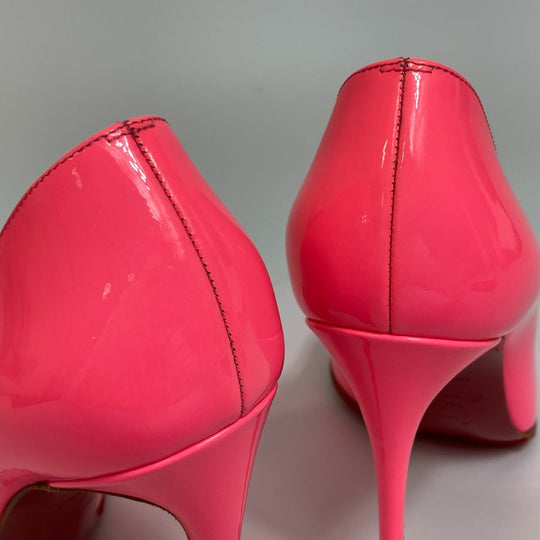 Christian Louboutin pumps 3140495 Patent leather Fluorescent pink Pigalle Follies Women 36 Used Authentic