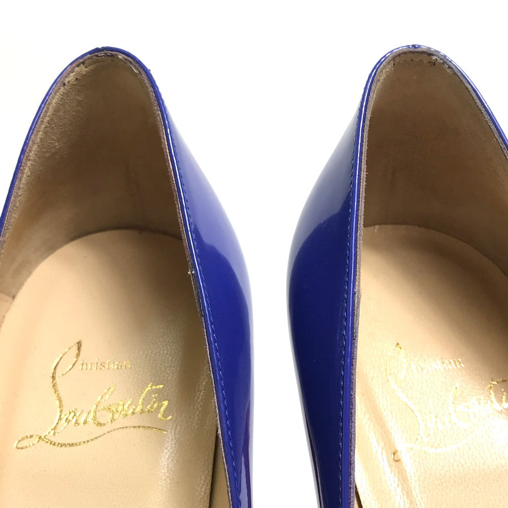 Christian Louboutin pumps 1110971 Patent leather Blue x Red x Yellow Tricolor Women 36 Used Authentic