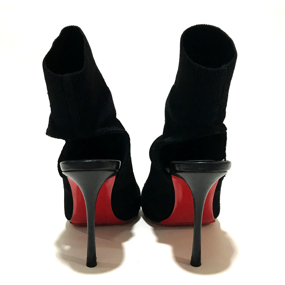Christian Louboutin boots 3161050 fabric black tricot Sock boots Women 36 Used Authentic