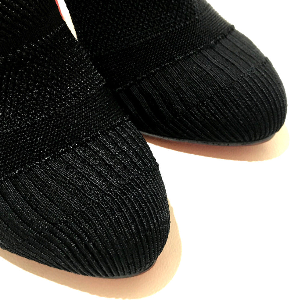 Christian Louboutin boots 3161050 fabric black tricot Sock boots Women 36 Used Authentic