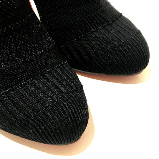 Christian Louboutin boots 3161050 fabric black tricot Sock boots Women 36 Used Authentic
