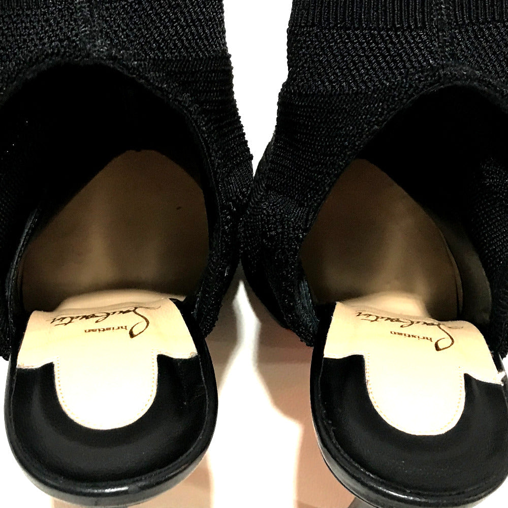 Christian Louboutin boots 3161050 fabric black tricot Sock boots Women 36 Used Authentic