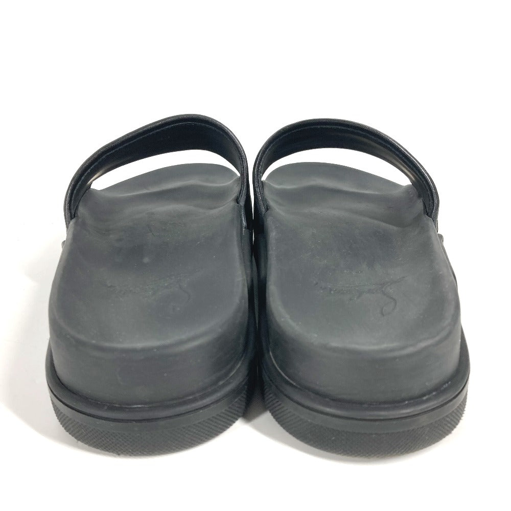 Christian Louboutin Sandals rubber black logo mens 43 Used Authentic