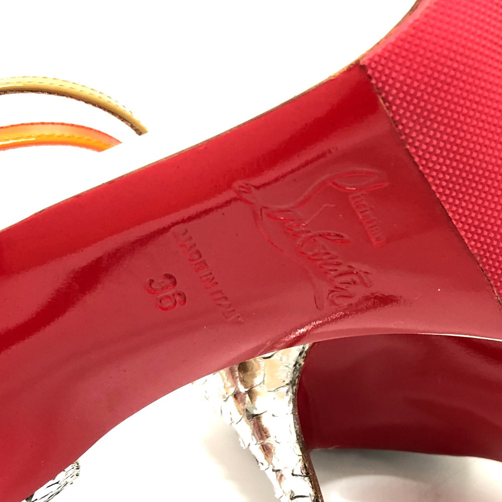 Christian Louboutin pumps Leather, Leather multicolor Women 36 Used Authentic