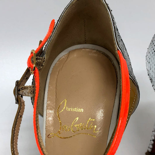 Christian Louboutin pumps Leather, Leather multicolor Women 36 Used Authentic