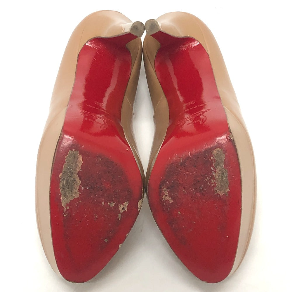 Christian Louboutin pumps enamel beige Women 38 Used Authentic
