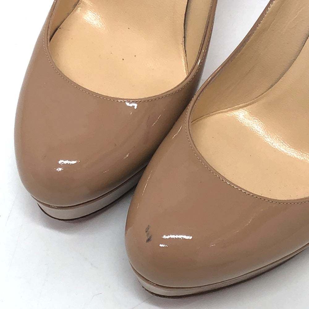 Christian Louboutin pumps enamel beige Women 38 Used Authentic