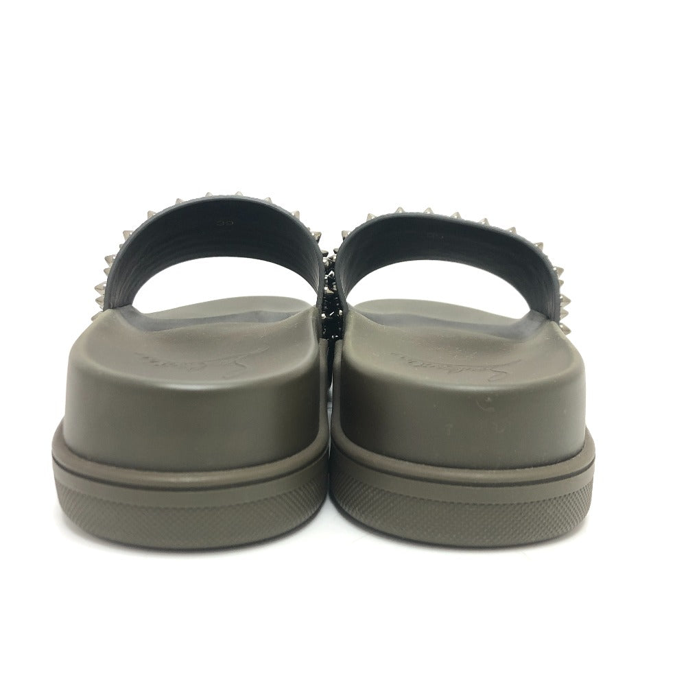 Christian Louboutin Sandals 1211099 rubber green Full Fun Slippers 39