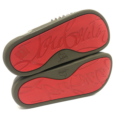 Christian Louboutin Sandals 1211099 rubber green Full Fun Slippers 39