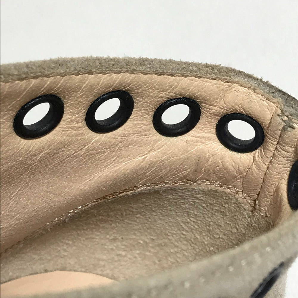 Christian Louboutin boots suede beige Open to Women 35 Used Authentic
