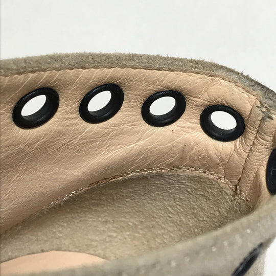 Christian Louboutin boots suede beige Open to Women 35 Used Authentic