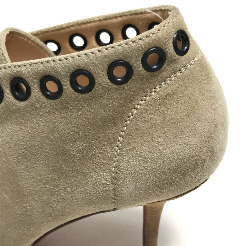 Christian Louboutin boots suede beige Open to Women 35 Used Authentic