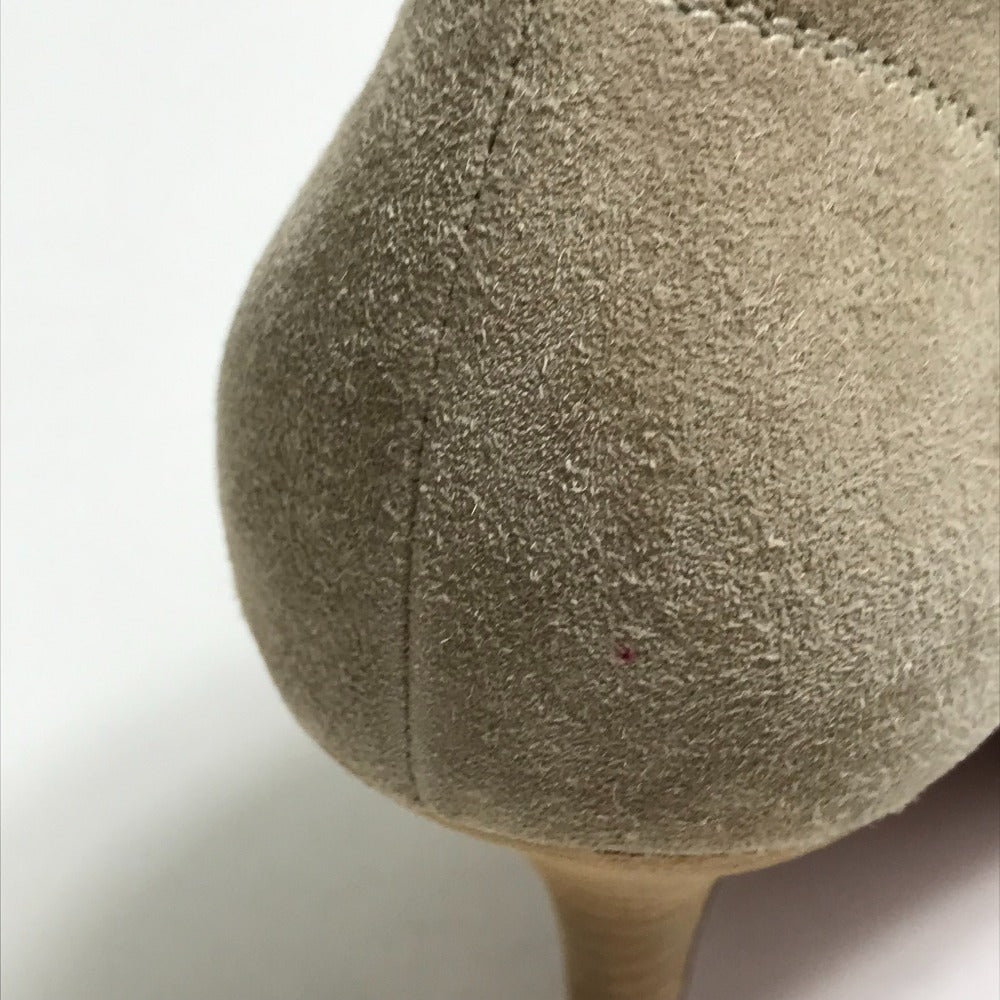 Christian Louboutin boots suede beige Open to Women 35 Used Authentic