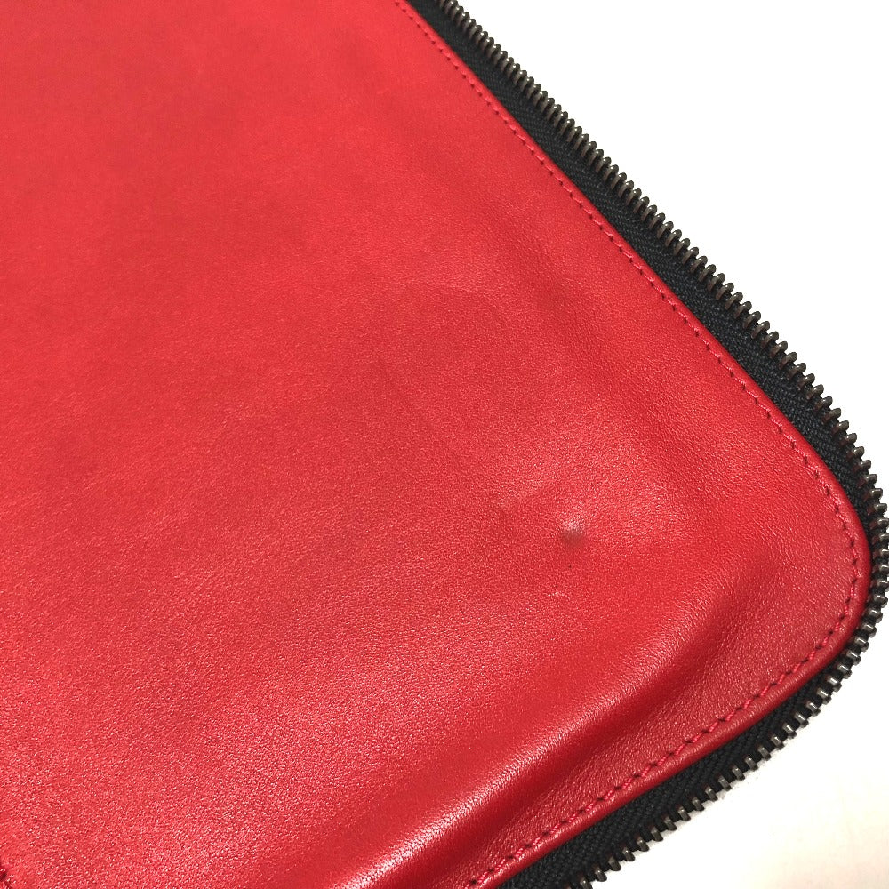 Christian Louboutin iPad case leather black Spike studs Women Used Authentic