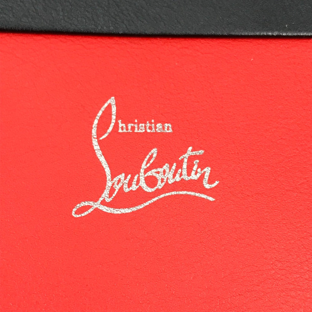 Christian Louboutin Clutch bag leather black logo mens Used Authentic