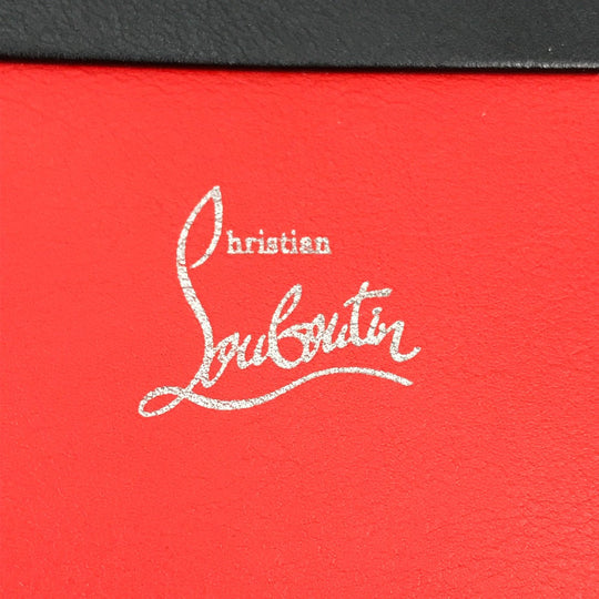 Christian Louboutin Clutch bag leather black logo mens Used Authentic