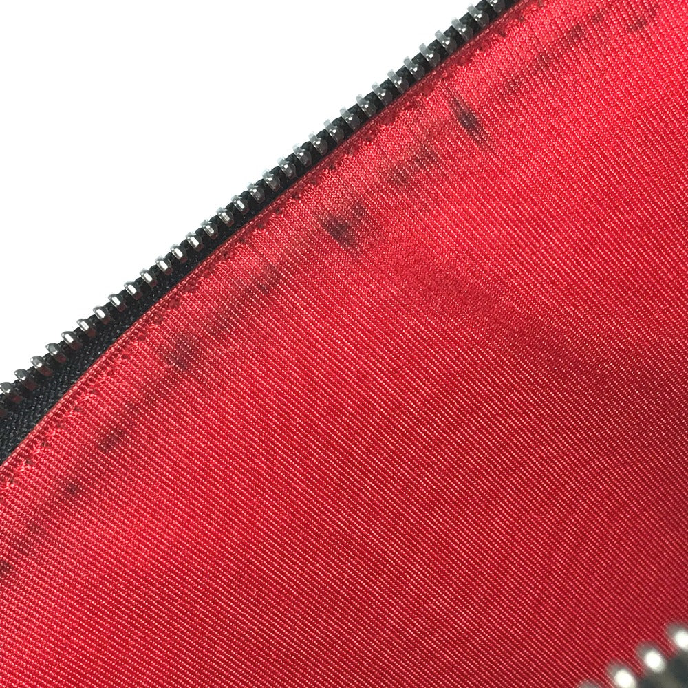 Christian Louboutin Clutch bag leather black logo mens Used Authentic