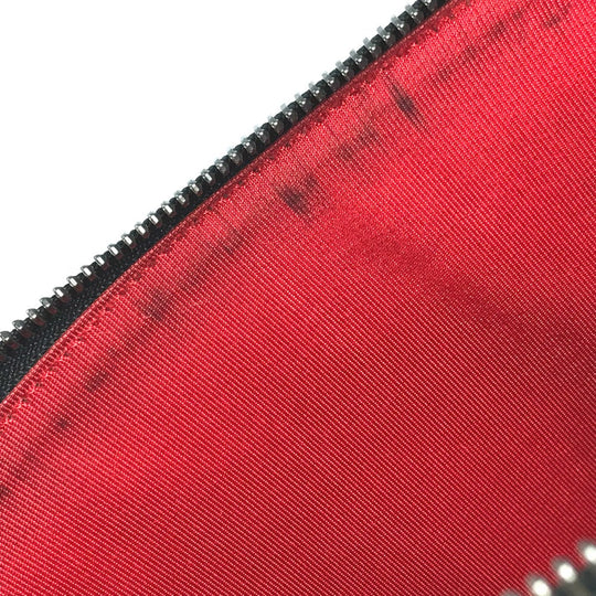 Christian Louboutin Clutch bag leather black logo mens Used Authentic