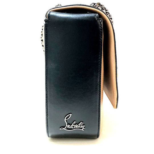 Christian Louboutin Shoulder Bag 1135015 leather beige Sweet charity Women Used Authentic