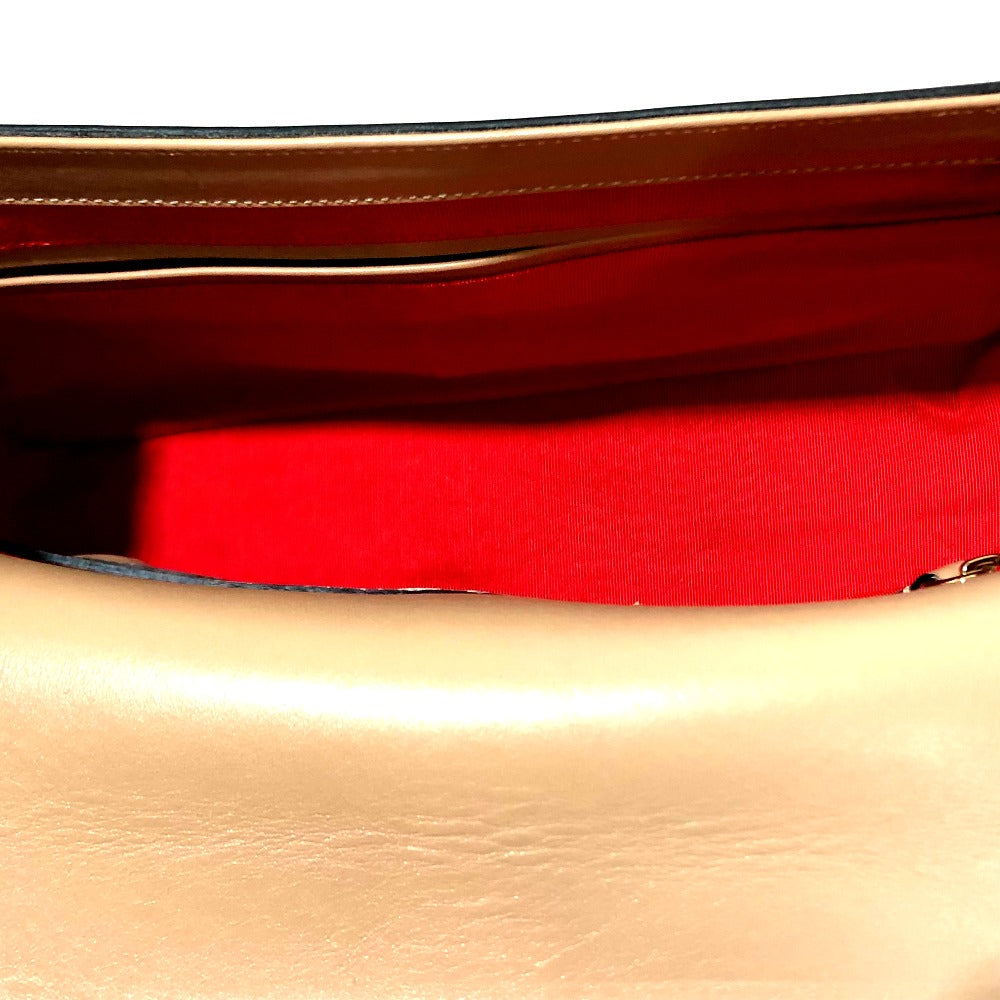 Christian Louboutin Shoulder Bag 1135015 leather beige Sweet charity Women Used Authentic