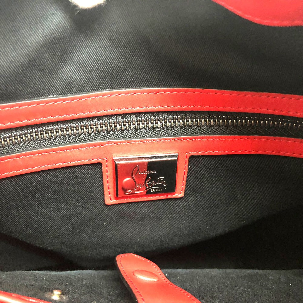 Christian Louboutin Backpack 1165167 leather black Spike studs Explorer Funk Women Used Authentic