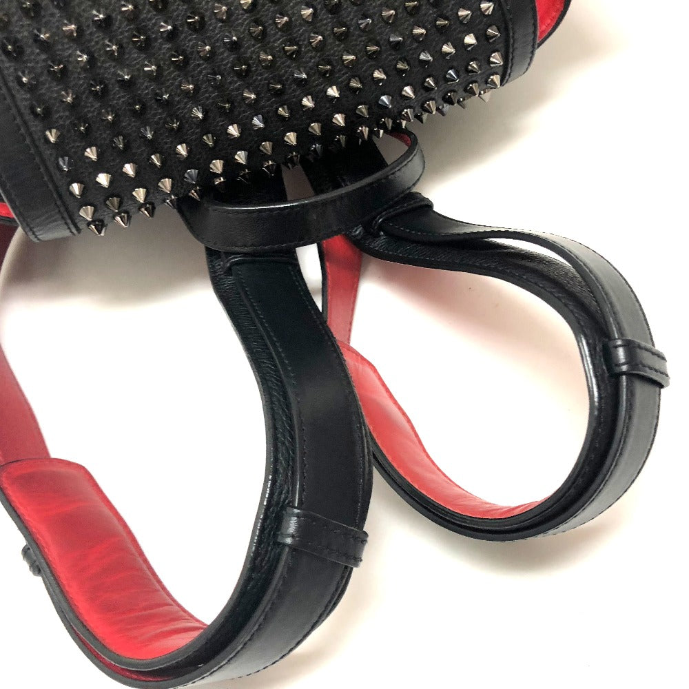 Christian Louboutin Backpack 1165167 leather black Spike studs Explorer Funk Women Used Authentic