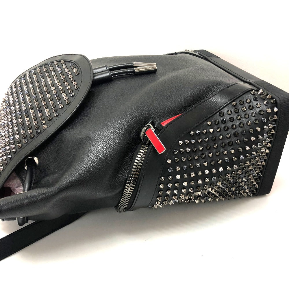 Christian Louboutin Backpack 1165167 leather black Spike studs Explorer Funk Women Used Authentic