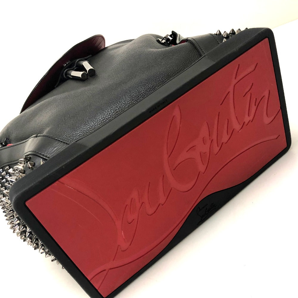 Christian Louboutin Backpack 1165167 leather black Spike studs Explorer Funk Women Used Authentic