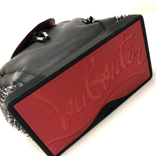 Christian Louboutin Backpack 1165167 leather black Spike studs Explorer Funk Women Used Authentic