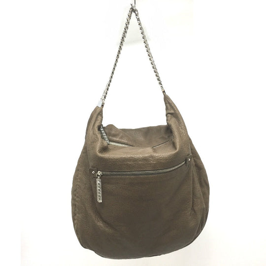Christian Louboutin Shoulder Bag leather Brown Shoulder Women Used Authentic