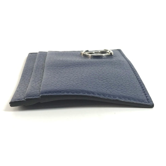 Christian Louboutin Card Case leather Navy CL logo