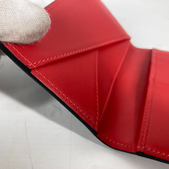 Christian Louboutin Card Case leather black Business Card Holder Pass Case CL logo mens Used Authentic