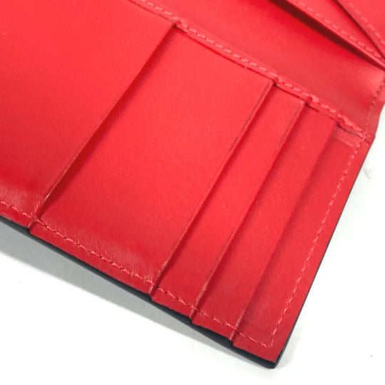 Christian Louboutin Card Case leather black Business Card Holder Pass Case CL logo mens Used Authentic