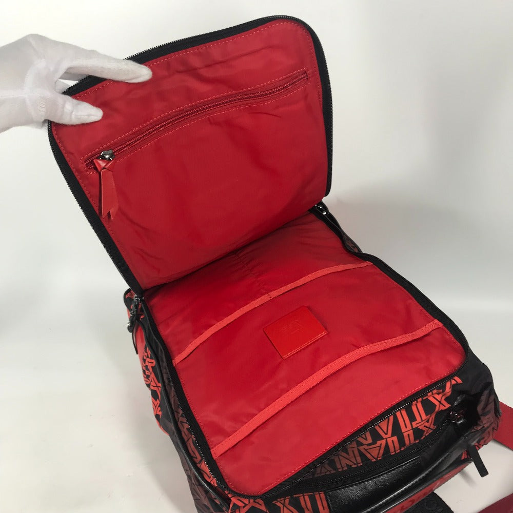 Christian Louboutin Backpack Nylon / leather black backpack bag Overall handle
