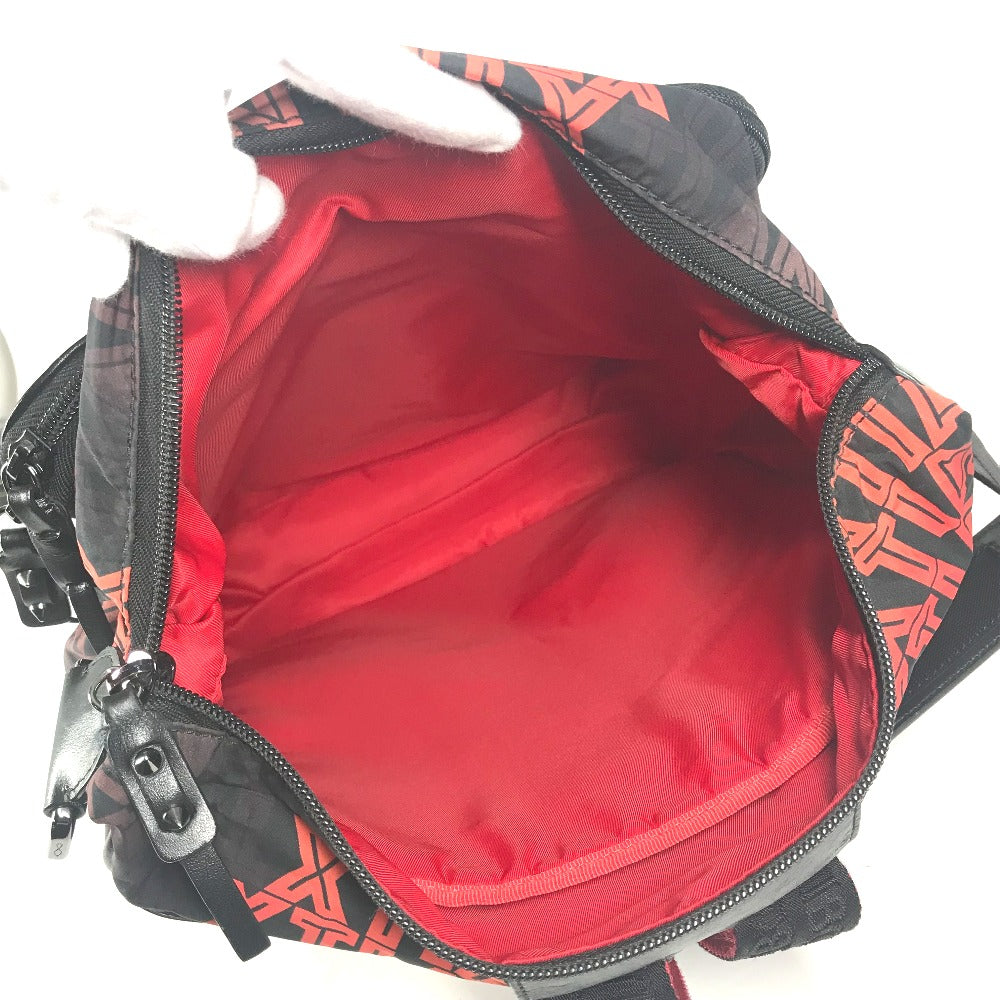 Christian Louboutin Backpack Nylon / leather black backpack bag Overall handle