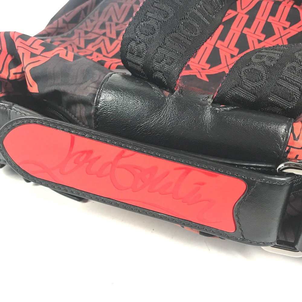 Christian Louboutin Backpack Nylon / leather black backpack bag Overall handle