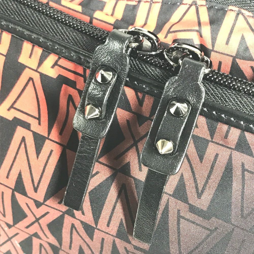 Christian Louboutin Backpack Nylon / leather black backpack bag Overall handle