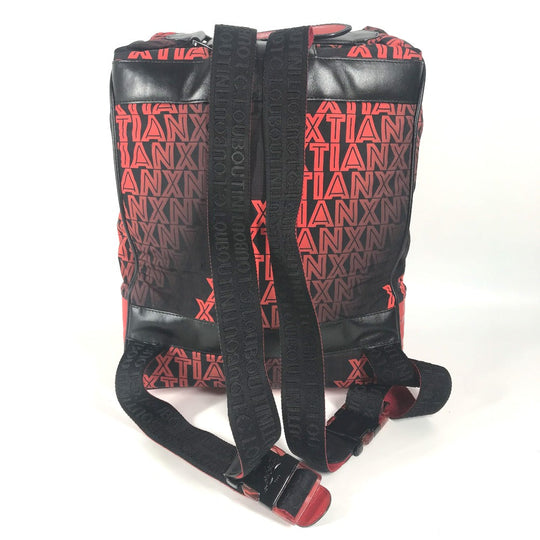 Christian Louboutin Backpack Nylon / leather black backpack bag Overall handle