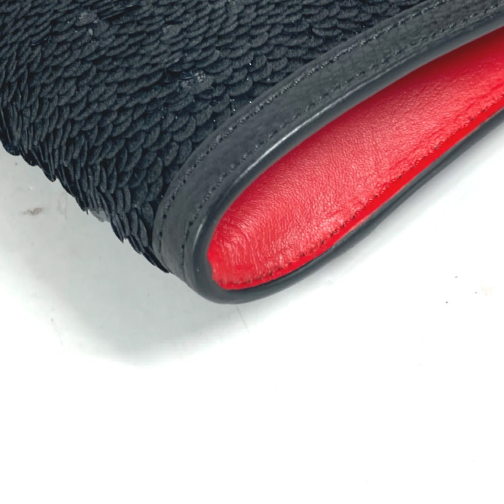 Christian Louboutin Shoulder Bag leather black SKY Sky Sequins
