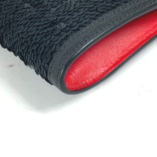 Christian Louboutin Shoulder Bag leather black SKY Sky Sequins