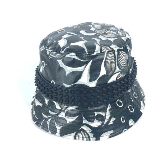 Christian Louboutin hat cotton black Studs mens(Unisex) M Used Authentic